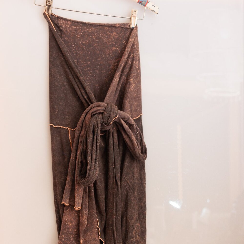 Angel Rox wrap, vest, dress, kimono in distressed fabric women's OS